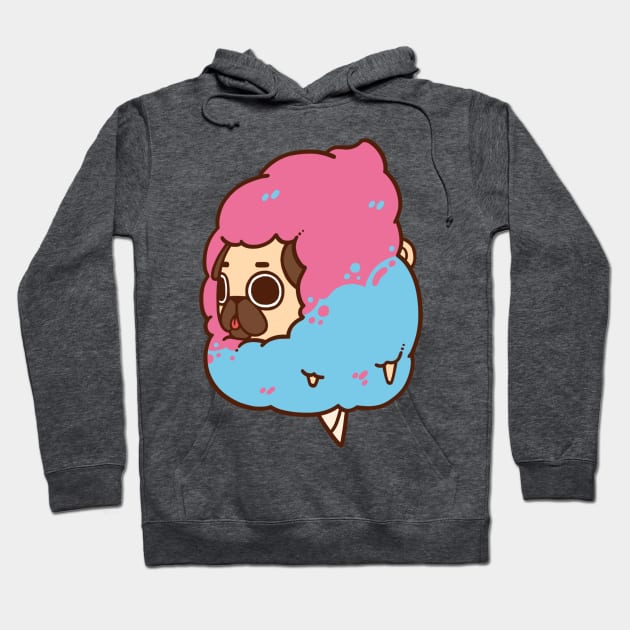 Cotton Candy Puglie Hoodie by Puglie Pug 